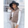 193028 1 damska prosivana vesta beewarm barva kamelova dstreet ty3800 velikost s barva hneda