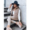 193028 damska prosivana vesta beewarm barva kamelova dstreet ty3800 velikost s barva hneda