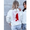 193244 damska mikina bez kapuce heartbeat barva bily dstreet by1213 velikost s barva bila