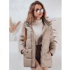 194822 1 damska prosivana bunda himes barva bezova dstreet ty4243 velikost s barva bezova