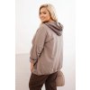 189626 34 damska mikina plus size art3636 s dlouhym rukavem velikost uni barva hneda