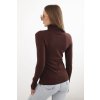 225696 19 damsky svetr z viskozy s rolakem a dlouhym rukavem velikost uni barva bordo