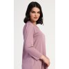 197741 3 damske domaci saty s trictvrtecnim rukavem emily barva ruzova velikost xl