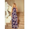 198275 dlouhe saty svazany u krku slez 191 2 velikost s barva kvetinove namornicka modr pastelove ruzova