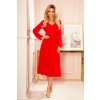 198287 2 sifonove midi saty s vystrihem a limcem cervene 304 3 velikost l barva cervena