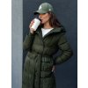 199604 2 damska dlouha bunda kabat s kapuci cloutique ty4370 velikost s barva zelena