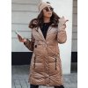 200009 6 damska zimni bunda s kapuci ultraway dlouha dstreet ty4643 velikost s barva hneda