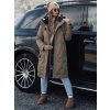200021 5 damska dlouha bunda s kapuci eleganti dstreet ty4657 velikost s barva seda svetle