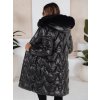 200039 8 damska zimni bunda elecio s kapuci dstreet ty4681 velikost s barva cerna