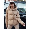 200084 2 damska zimni prosivana bunda laro dstreet ty4582 velikost s barva bezova