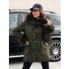 200141 1 damska bunda s kapuci a koziskem charmfur dstreet ty4768 velikost s barva zelena