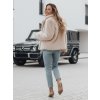 200390 14 damsky kratky zimni kabatek glamfluffy dstreet ty4984 velikost s barva bezova