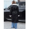 200399 14 damska dlouha bunda s koziskem dstreet ty0000 velikost s barva cerna