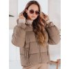 200438 2 damska zimni bunda zenline s kapuci dstreet ty5063 velikost s barva hneda