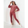 200702 7 damsky velurovy set vogue velour barva bordova dstreet ay0875 velikost s m barva bordo