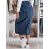 201350 1 damska dzinova sukne midi s rozparkem vistano dstreet cy0485 velikost s barva modra svetle