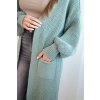 201881 3 dlouhy svetr isolde kardigan velikost uni barva zelena