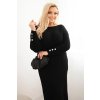 214997 8 damske pletene saty plus1 plus size velikost uni barva seda