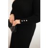 214997 11 damske pletene saty plus1 plus size velikost uni barva seda