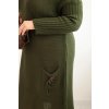 215000 27 damske pletene saty plus2 plus size s kapsou velikost uni barva smetanova