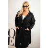 215030 1 damska bavlnena mikina 6970 plus size s kapuci a kapsami velikost 2xl barva cerna