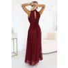 215483 2 veronica luxusni dlouhe saty s brokatovym akcentem a elegantnim strihem vinove 636 1 velikost uni barva bordo