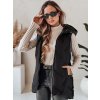 202601 2 damska vesta s kapuci na zip dstreet ty5105 velikost s barva cerna