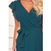 202637 4 polina plisovane saty s vystrihem a volany zelene 374 1 velikost s barva zelena