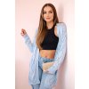 202673 23 kardigan ilia s geometrickym vzorem velikost uni barva ruzova svetle