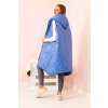 202697 30 damska prosivana vesta plus size s kapuci na zip janina velikost uni barva modra svetle