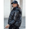 203618 9 damska kratka prosivana bunda s kapuci fashwarm dstreet ty4637 velikost s barva bila