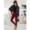 203690 damske uzke dziny brittnix vinove barvy dstreet uy2222 velikost 28 barva bordo