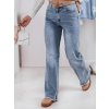 203861 2 damske dziny wide leg blueflex dstreet uy2355 velikost s barva modra svetle