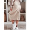 204182 1 damska dzinova sukne midi s rozparkem midiway dstreet cy0479 velikost s barva bezova