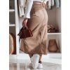 204182 9 damska dzinova sukne midi s rozparkem midiway dstreet cy0479 velikost s barva bezova