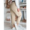 204191 1 damske kalhoty s paskem tailandi latte dstreet uy2549 velikost m barva bezova