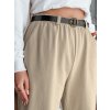 204191 2 damske kalhoty s paskem tailandi latte dstreet uy2549 velikost m barva bezova