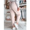 204191 9 damske kalhoty s paskem tailandi latte dstreet uy2549 velikost m barva bezova