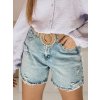 204302 1 damske dzinove sortky s paskem hot summer dstreet sy0485 velikost s barva modra svetle