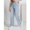 204377 damske dziny wide leg flowless dstreet uy2682 velikost s barva modra svetle