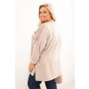 214955 10 damska bluza plus size bavlnena s potiskem bordo velikost uni barva bordo