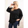 214955 4 damska bluza plus size bavlnena s potiskem bordo velikost uni barva bordo