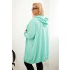 215042 10 damska mikina plus size 6366 s kapuci a zipem velikost uni barva modra