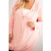 215042 14 damska mikina plus size 6366 s kapuci a zipem velikost uni barva modra