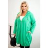 215042 4 damska mikina plus size 6366 s kapuci a zipem velikost uni barva modra