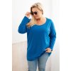 215069 20 damska halenka plus size 6874 s lodickovym vystrihem velikost 2xl 3xl barva oranzova
