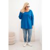 215069 21 damska halenka plus size 6874 s lodickovym vystrihem velikost 2xl 3xl barva oranzova