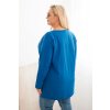 215069 22 damska halenka plus size 6874 s lodickovym vystrihem velikost 2xl 3xl barva oranzova