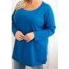 215069 23 damska halenka plus size 6874 s lodickovym vystrihem velikost 2xl 3xl barva oranzova