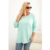 215072 16 damska halenka plus size 6890 s kulatym vystrihem velikost 2xl 3xl barva bordo